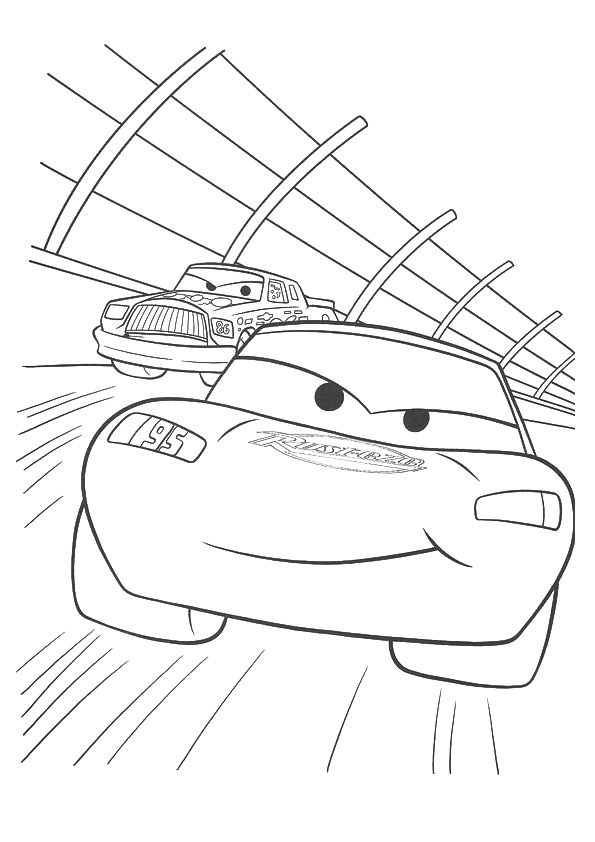 Plansa de colorat cu Cars pixar 160 69